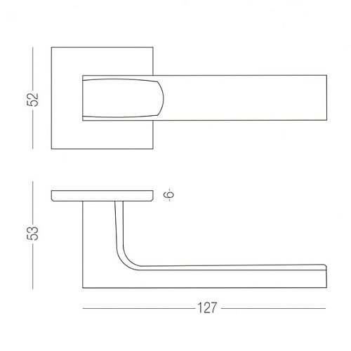 Ручки на розеті MVM/Linde A-2010 (T20-E20) тонка розета MA матовий антрацит - Фото №4