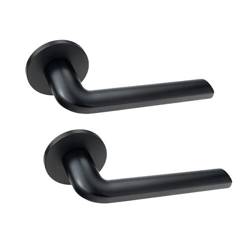 Ручки на розеті FORME Milly 133A/Slim N52 чорний матовий - Фото №1