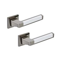 Ручки на розеті GAVROCHE Uranium U-Z25 BN/CP чорний нікель/хром