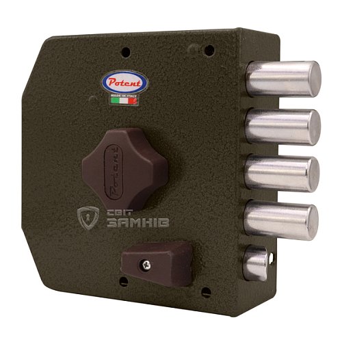 Замок накладний POTENT 435 (BS60мм) лівий 3 ключа - Фото №1