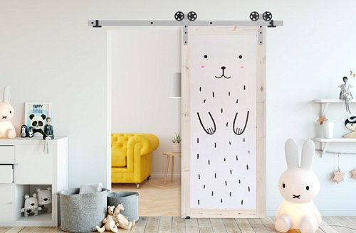 Розсувна система MANTION Loki Loft довжина 2,40 м на 1 полотно до 120 кг біла - Фото №5