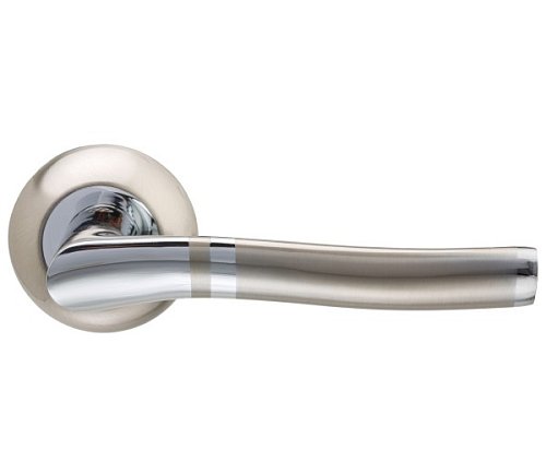 Ручки на розеті GAVROCHE Titanium AL-A5 SN/CP нікель/хром - Фото №2