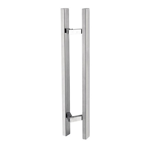 Ручка скоба PROFIT Bergama 1500/1200.45 (комплект) труба 40*20 нержавіюча сталь глянцева - Фото №1