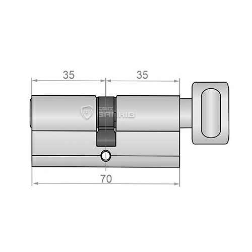 Циліндр RDA 70T (35*35T) хром - Фото №6