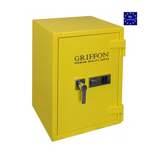Сейф зламостійкий GRIFFON CLE III.80.E COMBI GLOSS YELLOW - Фото №1
