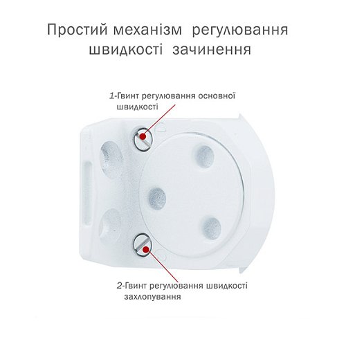 Дотягувач RYOBI DS-1554 STD HO з фіксацією до 80кг Блискучо білий - Фото №7