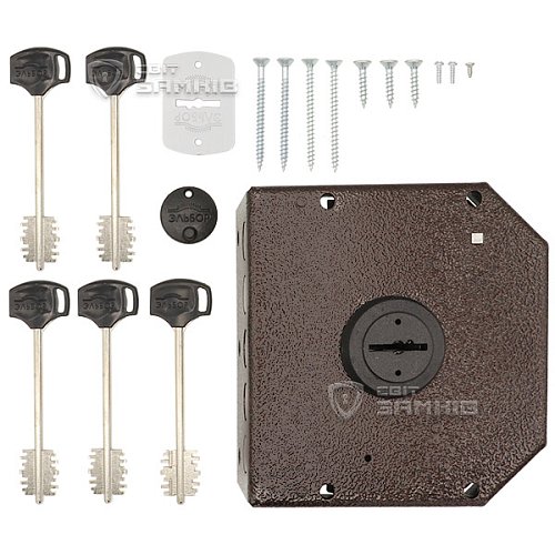 Замок накладний ЕЛЬБОР Граніт 1.06.51 MA (BS64мм) (н) - Фото №7