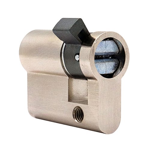 Циліндр половинка CISA C2000 40 (30*10) нікель матовий 3 ключі - Фото №7