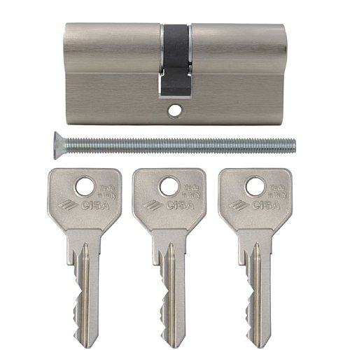 Циліндр CISA C2000 90 (40*50) нікель матовий 3 ключі - Фото №6