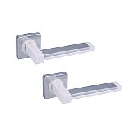 Ручки на розеті GAVROCHE Platinum Pt-Z3 W/CP біла емаль/хром