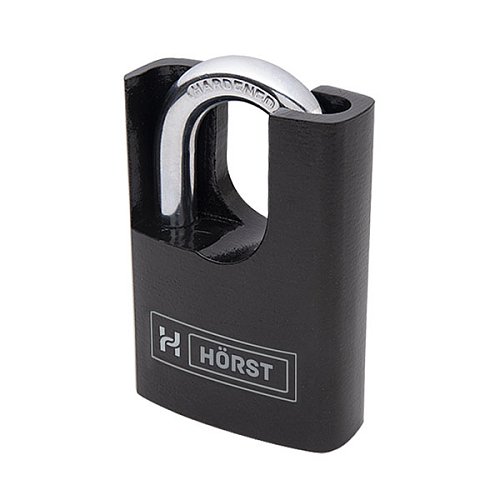 Замок навісний HORST HR-SP3-50D BLACK (4 ключа) - Фото №1