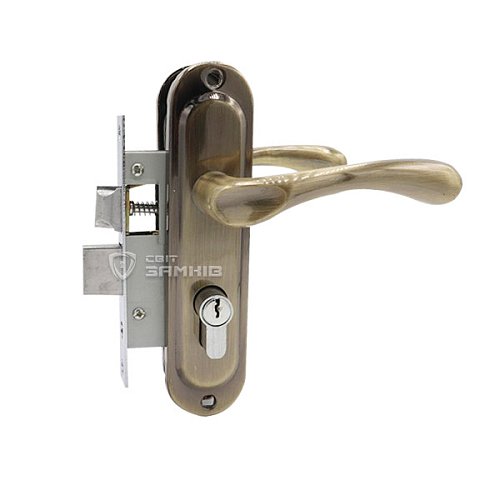 Комплект замка HI-Luke LP04-H39 (BS40*50мм) PZ AB стара бронза			 - Фото №1