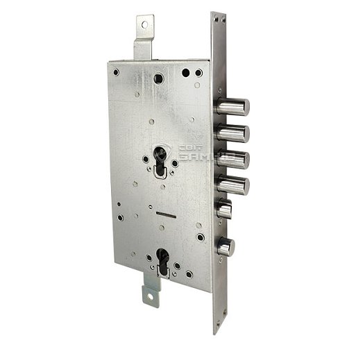 Механізм замка MUL-T-LOCK B-Lock M Двосистемний (BS63*85мм) хром полірований без зв.планки - Фото №1