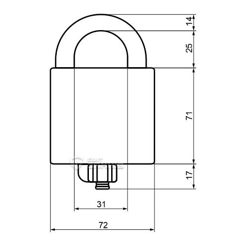 Замок навісний ABLOY PLLW350T Protec 2 CLIQ без ключів - Фото №4