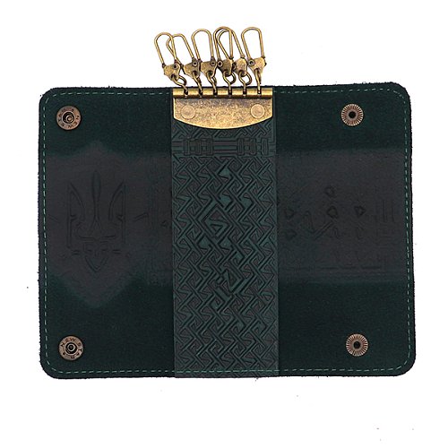 Ключниця ГЕРБ шкіряна 14 см бутилка - Фото №4