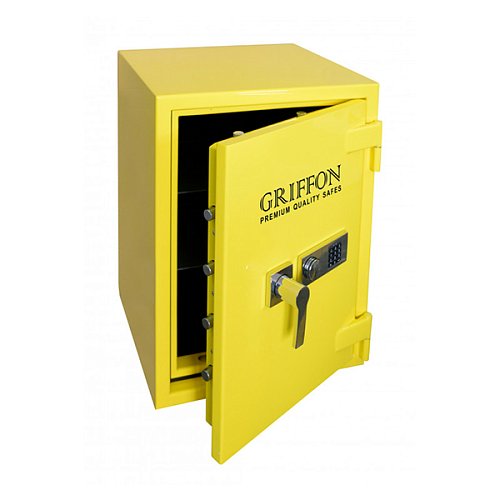 Сейф зламостійкий GRIFFON CLE III.80.E COMBI GLOSS YELLOW - Фото №2
