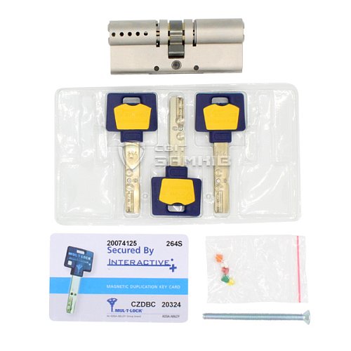 Циліндр MUL-T-LOCK MTL600/Interactive+ 100 (50*50) нікель сатин - Фото №4