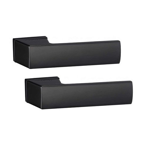 Ручки на розеті ORO/ORO Angelina (24E-15E) Black чорний матовий - Фото №1