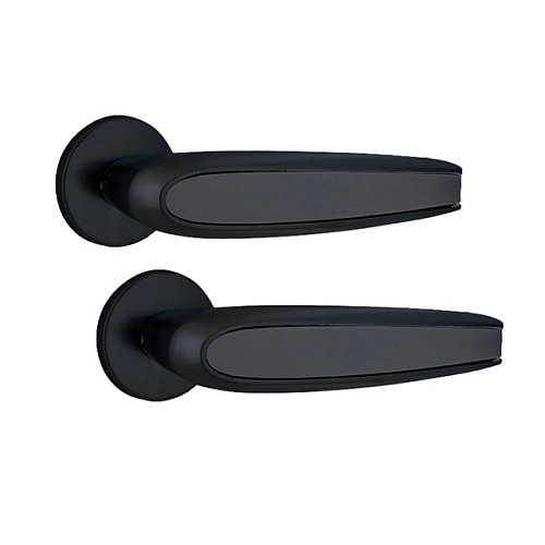 Ручки на розеті ABLOY Duetto 8/002 фарба чорна - Фото №1