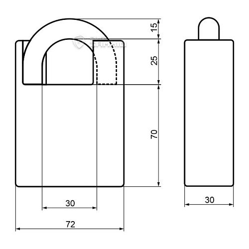 Замок навісний ABLOY PL362 Protec 2 (2 ключа) - Фото №8
