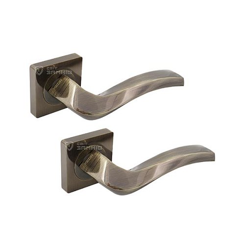 Ручки на розеті KEDR R08.160-AL AB бронза - Фото №1