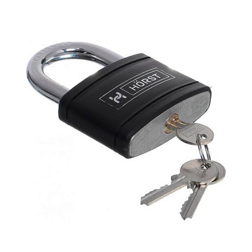Замок навісний HORST HR-SP1-75E (3 ключа) - Фото №3