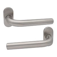 Ручки на розеті ABARO Rimini MM овальна розета нержавіюча сталь