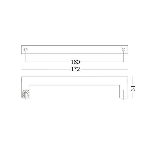 Ручка меблева MVM SS-1024 160 мм MA матовий антрацит - Фото №3