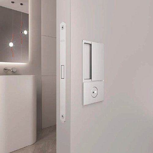 Механізм замка AGB Mediana Polaris Wave WC магніт (BS50,5мм) білий матовий - Фото №3