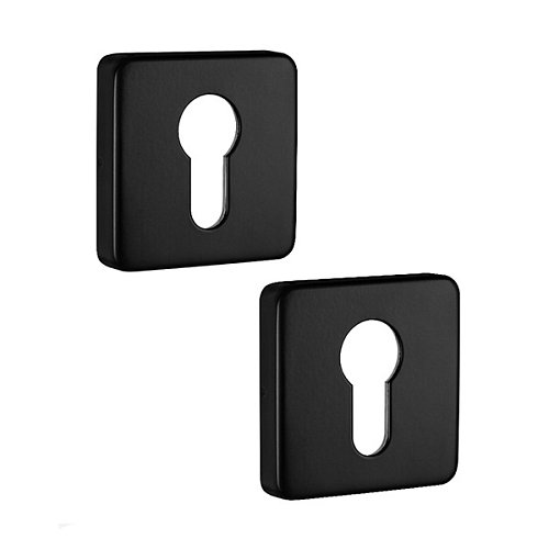 Накладки на серцевину ROSTEX H53 PZ SQUARE матова чорна - Фото №1