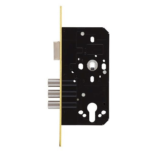 Механізм замка MUL-T-LOCK 972 (BS55*72мм) матова латунь - Фото №2