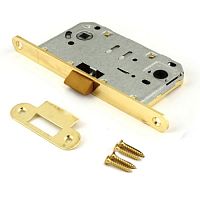 Механізм замка APECS 5300(UA) WC (BS50*90мм) метал.язичок GM золото матове