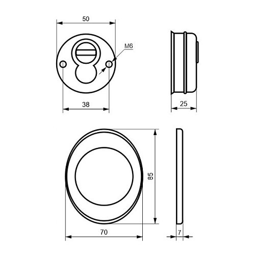 Протектор AZZI FAUSTO F23 Antitubo SB 25 мм 85х70 хром - Фото №5