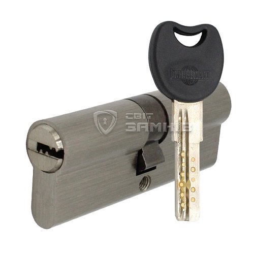 Циліндр IMPERIAL латунь 80 (35*45) нікель сатин - Фото №1