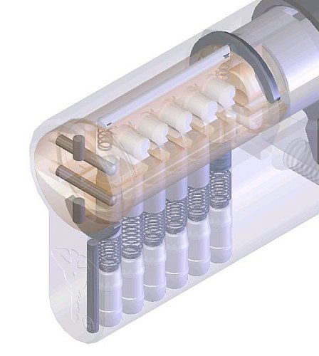Циліндр MUL-T-LOCK MTL800/MT5+ 95T (35*60T) нікель сатин - Фото №7