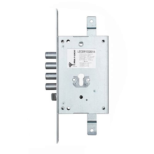Механізм замка MUL-T-LOCK A528 (BS63*85мм) хром полірований без зв.планки - Фото №2