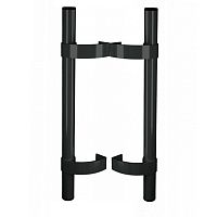 Ручки скоби офісні ОКТАВА ПЛАСТ Прямі 1500мм (комплект) чорний