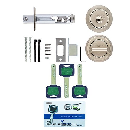Замок врізний MUL-T-LOCK Dead Bolt Hercular MT5+(BS60/70мм) матовий хром - Фото №6