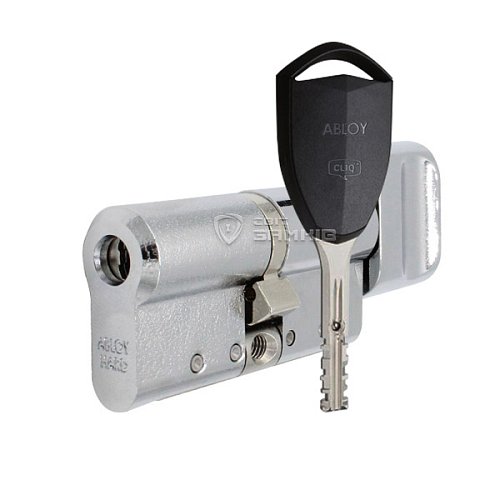 Циліндр ABLOY Protec2 CLIQ 99T (53Hi*46T) (H - гартована сторона) матовий хром - Фото №1