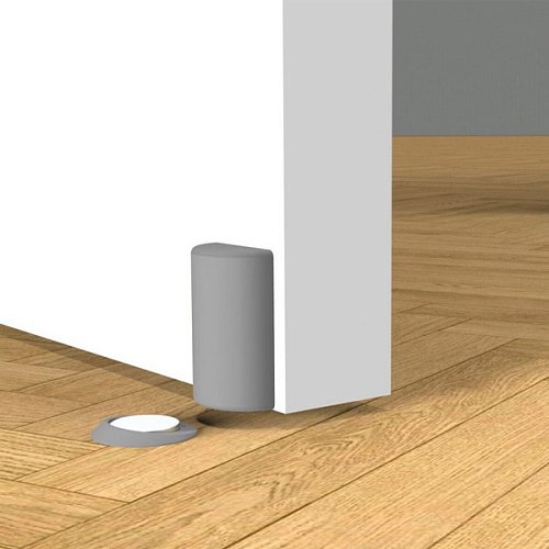  Стопор дверний прихований VERUM Stoppino X магнітний сірий матовий - Фото №3