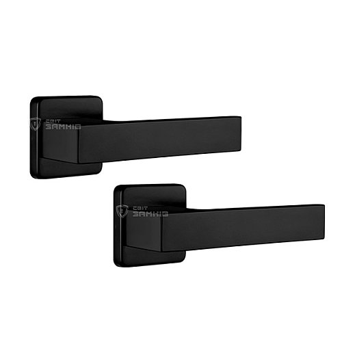 Ручки на розеті ROSTEX Ravena H53 чорний - Фото №1