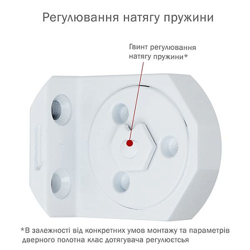 Дотягувач RYOBI DS-3550T BC/DA SLD HO з фіксацією до 60кг Білий - Фото №8