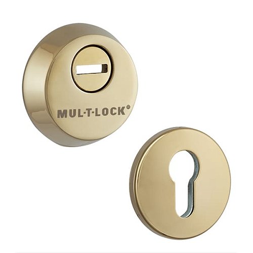 Механізм замка MUL-T-LOCK 415G Двосистемний (BS63*85мм) хром комплект + 2 протектора полір. латунь - Фото №8