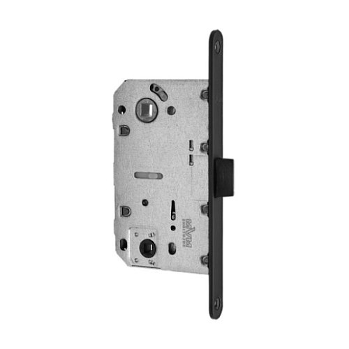 Механізм замка MVM P-2056 WC (BS50*96мм) пласт.язичок Black чорний - Фото №1