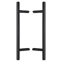 Ручки скоби ABARO Bali 45° L:400 X:200 D:32mm SS 304 чорний RAL 9005 (комплект)