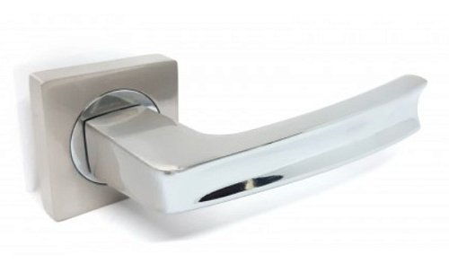 Ручки на розеті KEDR R06.140-AL SN/CP сатин/хром - Фото №2