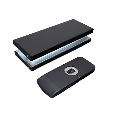 Завіс барний GLASS-M-TECH GM-005 з дотягуванням Black чорний - Фото №2