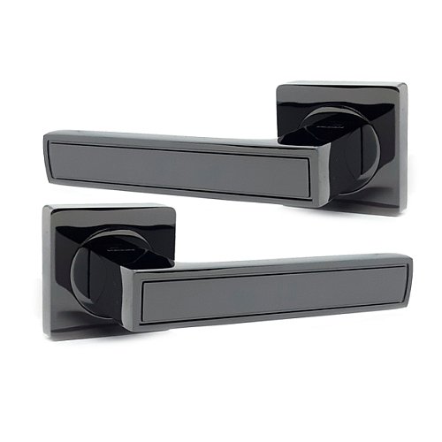 Ручки на розеті KEDR R08.348-AL Black nickel чорний нікель - Фото №1