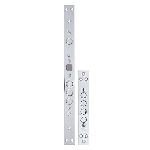 Механізм замка MUL-T-LOCK 415G Двосистемний (BS63*85мм) хром комплект + 2 протектора ант.бронза - Фото №5