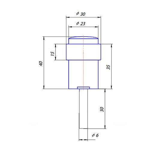 Стопор дверний підлоговий CLASS 014 AB бронза - Фото №2
